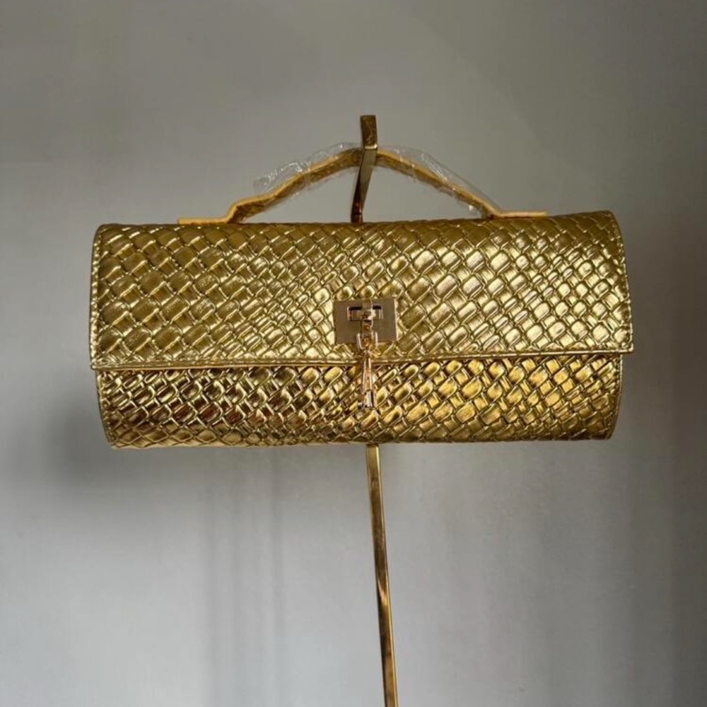 Elegant Gold Clutch Bag